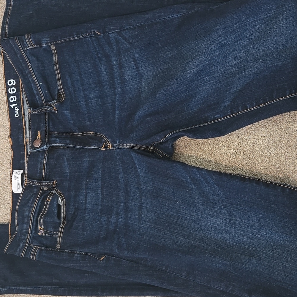 GAP Women's Extra Long Dark Blue Skinny Jeans